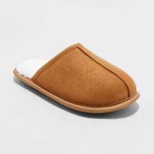 NWOT Cat & Jack™ Kids' Ellis Faux Suede Scuff Slippers Small 13/1